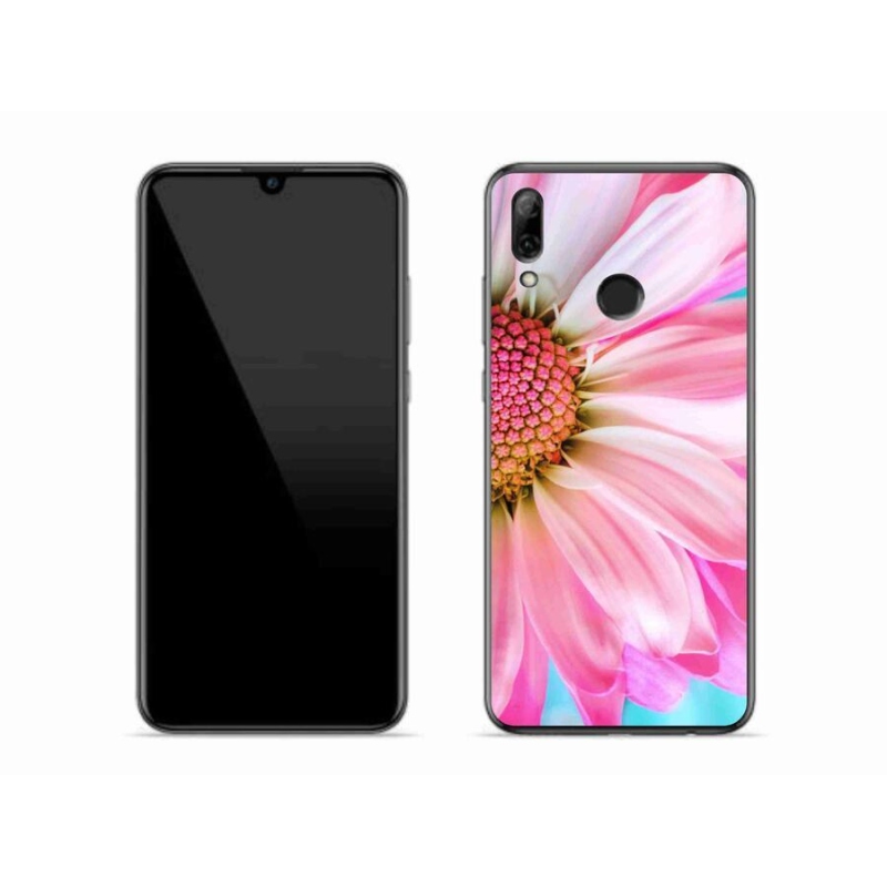 Gelový kryt mmCase na mobil Huawei P Smart (2019) - růžová květina