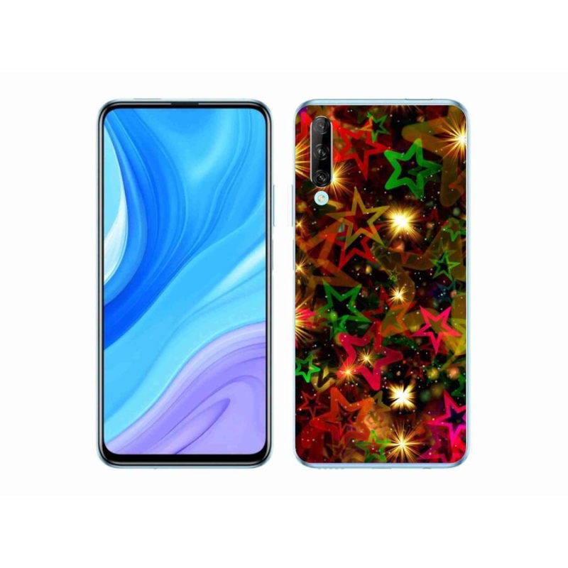 Gelový kryt mmCase na mobil Huawei P Smart Pro (2019) - barevné hvězdičky