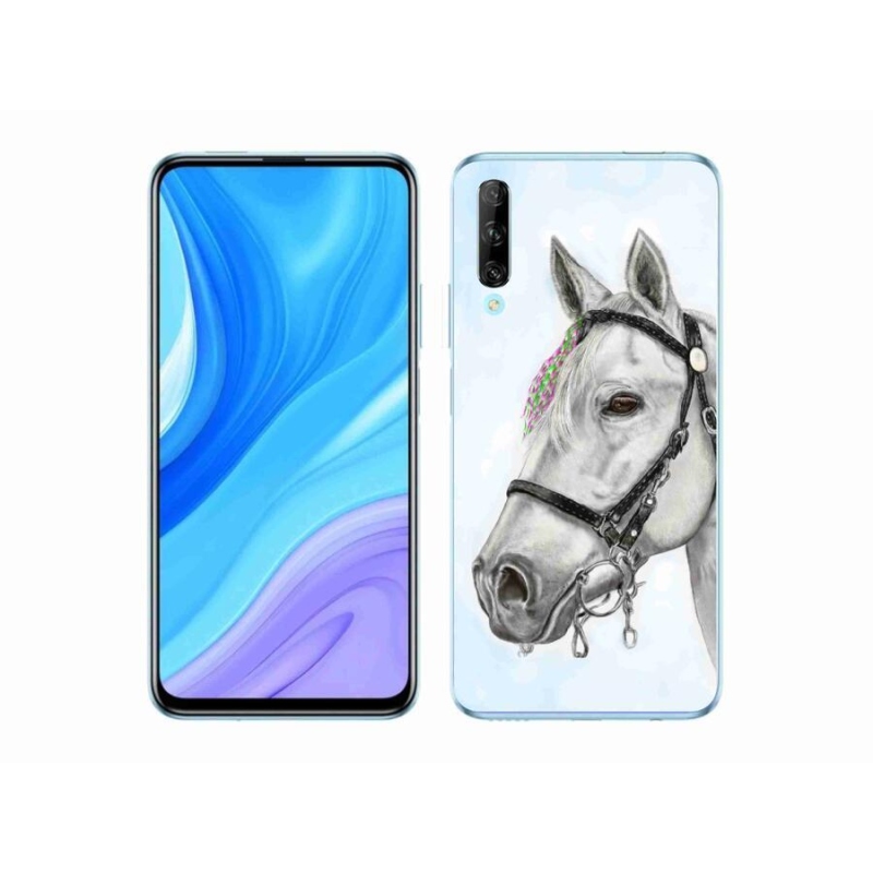 Gelový kryt mmCase na mobil Huawei P Smart Pro (2019) - bílý kůň 1