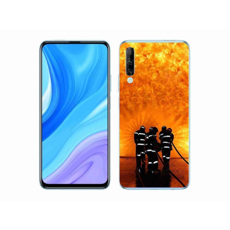 Gelový kryt mmCase na mobil Huawei P Smart Pro (2019) - požár