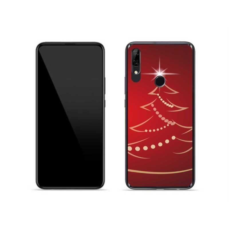 Gelový kryt mmCase na mobil Huawei P Smart Z - kreslený vánoční stromek
