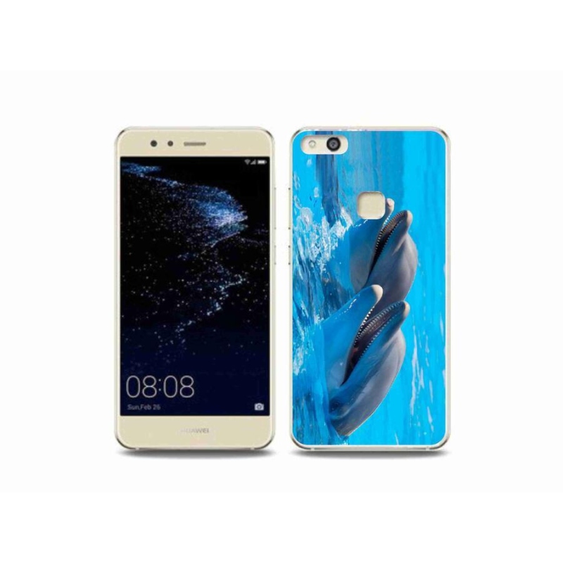 Gelový kryt mmCase na mobil Huawei P10 Lite - delfíni