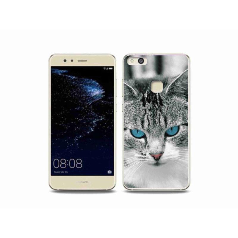 Gelový kryt mmCase na mobil Huawei P10 Lite - kočičí pohled 1
