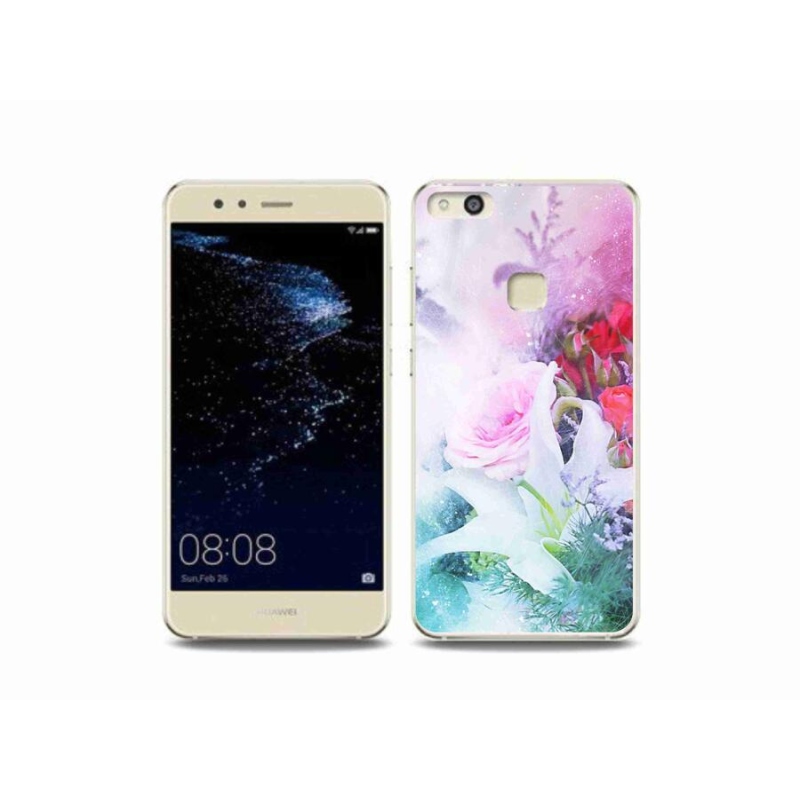 Gelový kryt mmCase na mobil Huawei P10 Lite - květiny 4