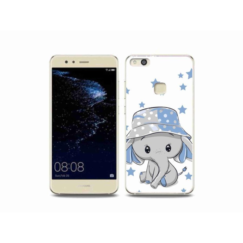 Gelový kryt mmCase na mobil Huawei P10 Lite - modrý slon