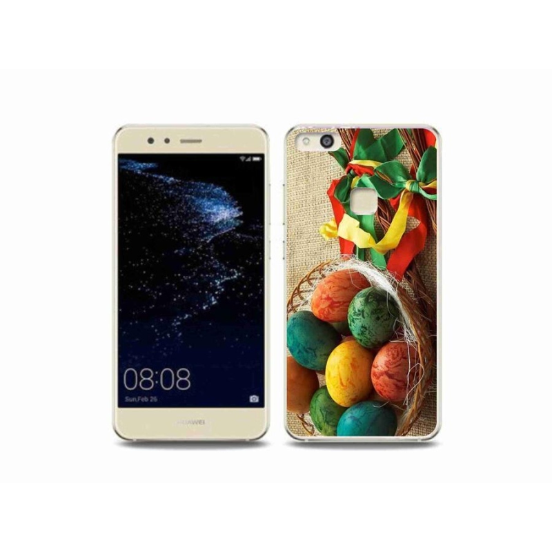 Gelový kryt mmCase na mobil Huawei P10 Lite - pomlázky a vajíčka