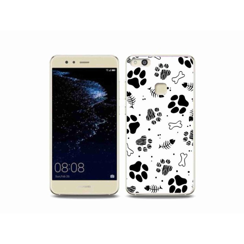 Gelový kryt mmCase na mobil Huawei P10 Lite - psí tlapky 1