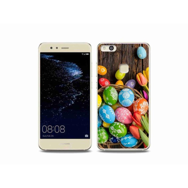 Gelový kryt mmCase na mobil Huawei P10 Lite - velikonoční vajíčka