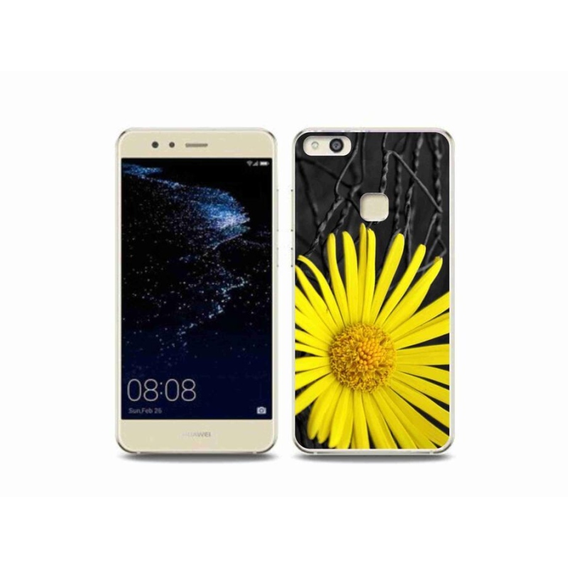 Gelový kryt mmCase na mobil Huawei P10 Lite - žlutá květina