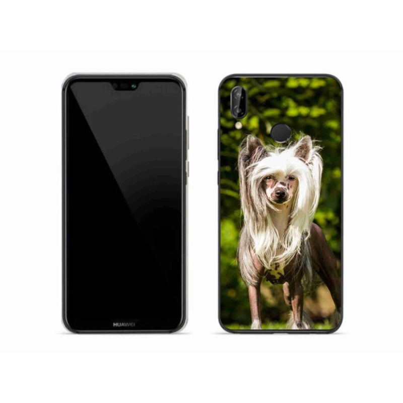 Gelový kryt mmCase na mobil Huawei P20 Lite - čínský chocholatý pes
