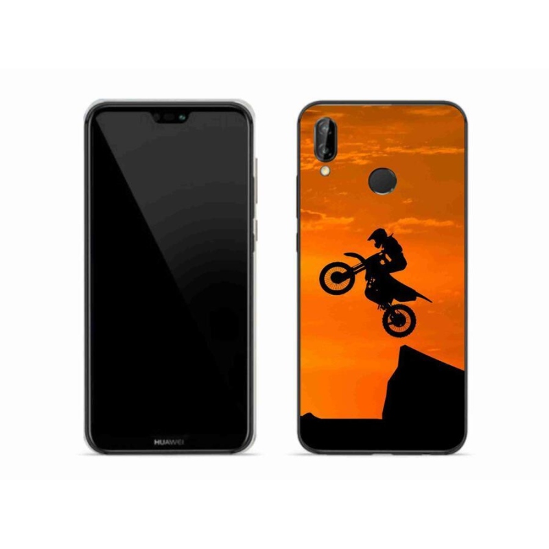 Gelový kryt mmCase na mobil Huawei P20 Lite - motocross