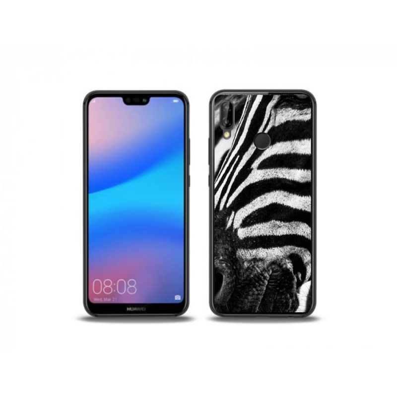 Gelový kryt mmCase na mobil Huawei P20 Lite - zebra