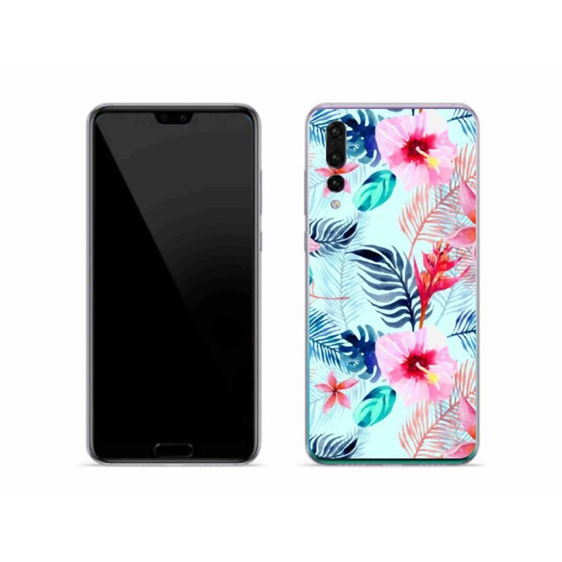 Gelový kryt mmCase na mobil Huawei P20 Pro - květiny