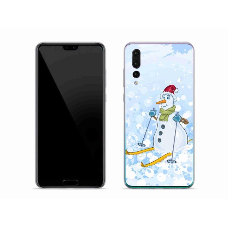 Gelový kryt mmCase na mobil Huawei P20 Pro - sněhulák