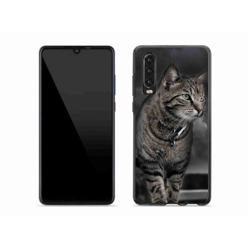 Gelový kryt mmCase na mobil Huawei P30 - kočka