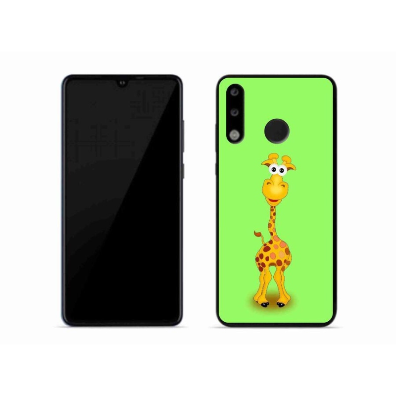 Gelový kryt mmCase na mobil Huawei P30 Lite - kreslená žirafa