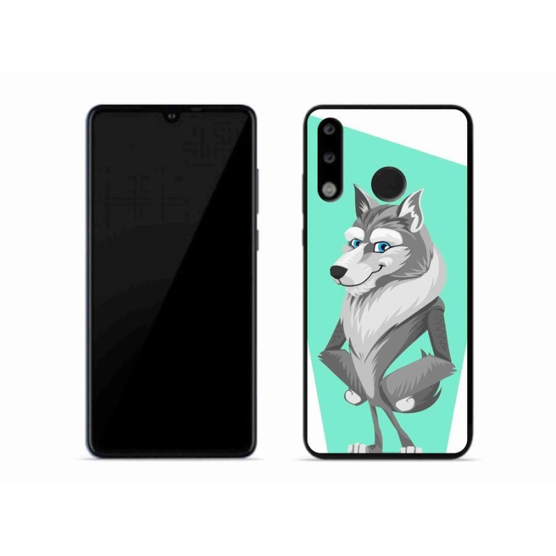 Gelový kryt mmCase na mobil Huawei P30 Lite - kreslený vlk