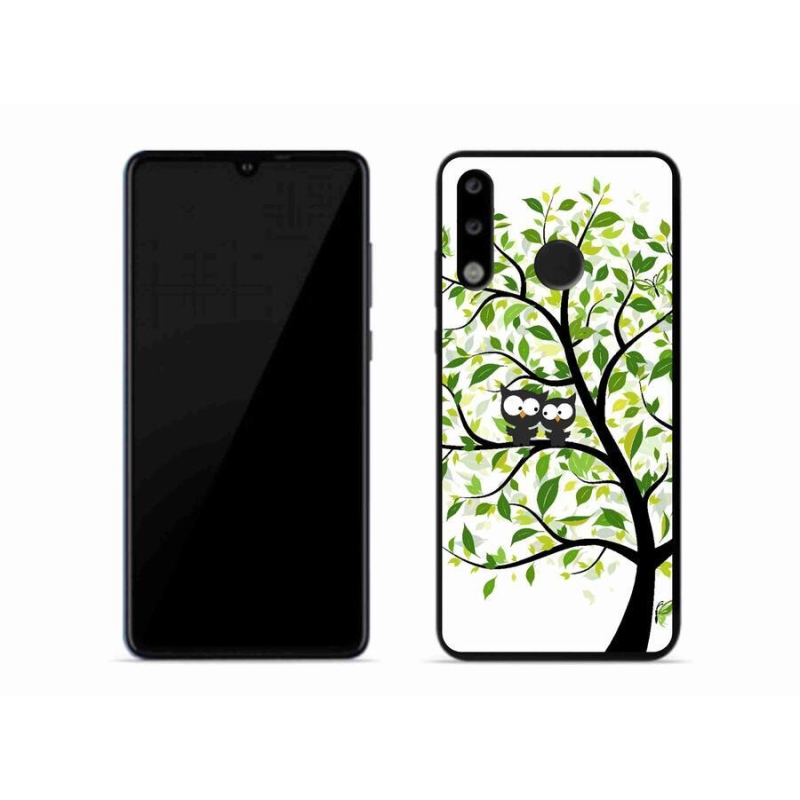Gelový kryt mmCase na mobil Huawei P30 Lite - sovičky na stromě