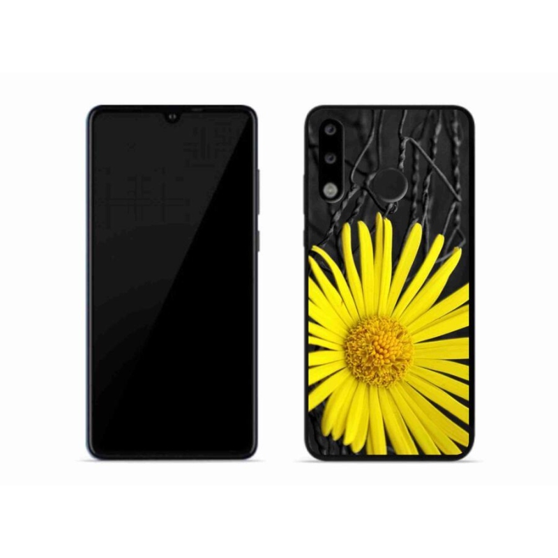 Gelový kryt mmCase na mobil Huawei P30 Lite - žlutá květina