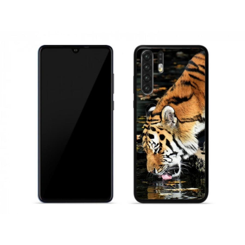 Gelový kryt mmCase na mobil Huawei P30 Pro - žíznivý tygr