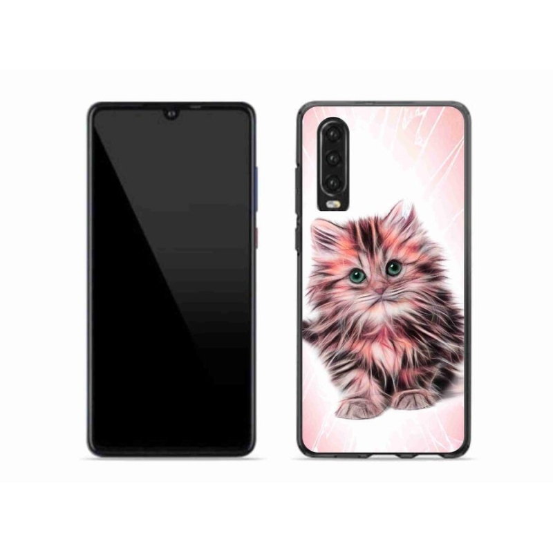 Gelový kryt mmCase na mobil Huawei P30 - roztomilé kotě