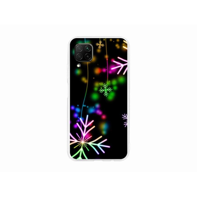 Gelový kryt mmCase na mobil Huawei P40 Lite - barevné vločky