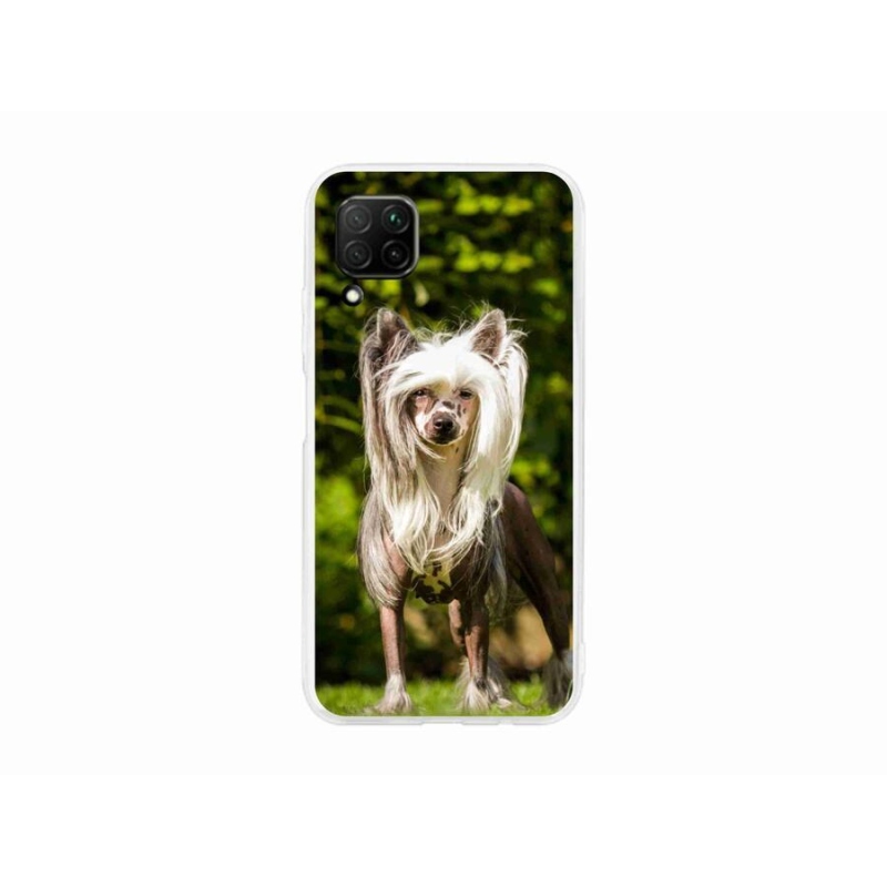 Gelový kryt mmCase na mobil Huawei P40 Lite - čínský chocholatý pes