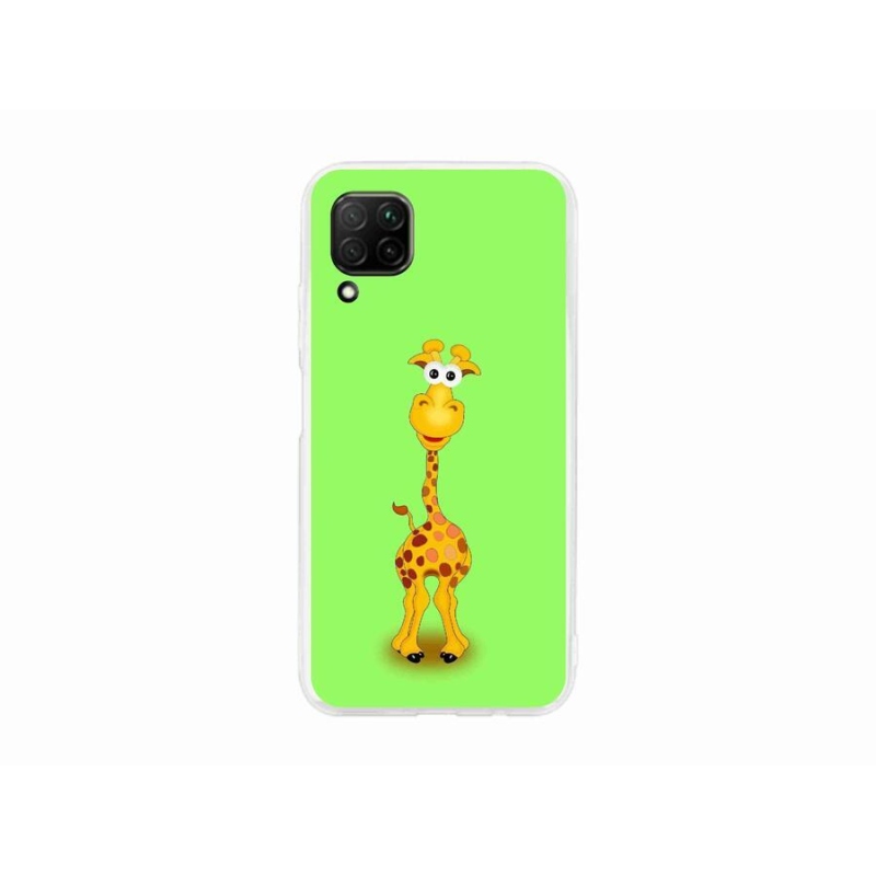 Gelový kryt mmCase na mobil Huawei P40 Lite - kreslená žirafa