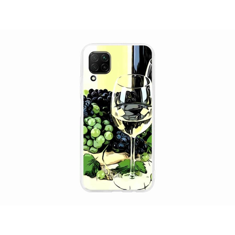 Gelový kryt mmCase na mobil Huawei P40 Lite - sklenka vína