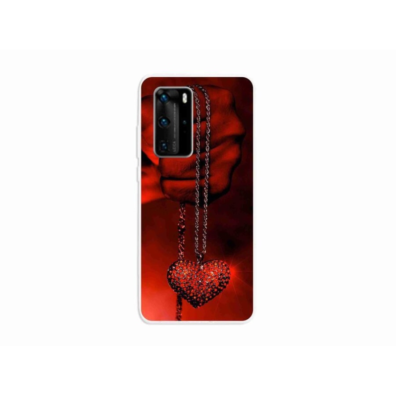 Gelový kryt mmCase na mobil Huawei P40 Pro - náhrdelník