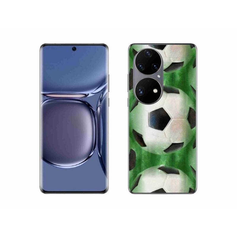 Gelový kryt mmCase na mobil Huawei P50 Pro - fotbalový míč