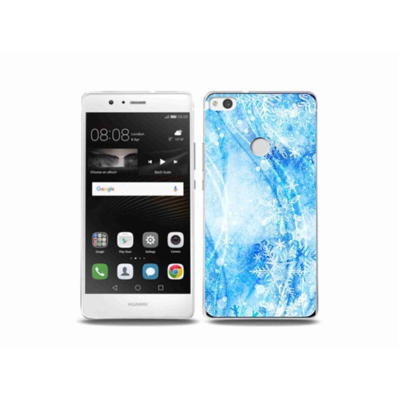 Gelový kryt mmCase na mobil Huawei P9 Lite (2017) - sněhové vločky