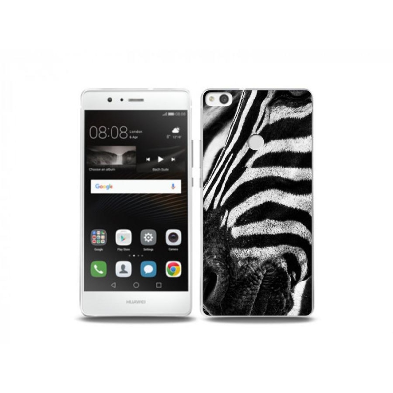 Gelový kryt mmCase na mobil Huawei P9 Lite (2017) - zebra