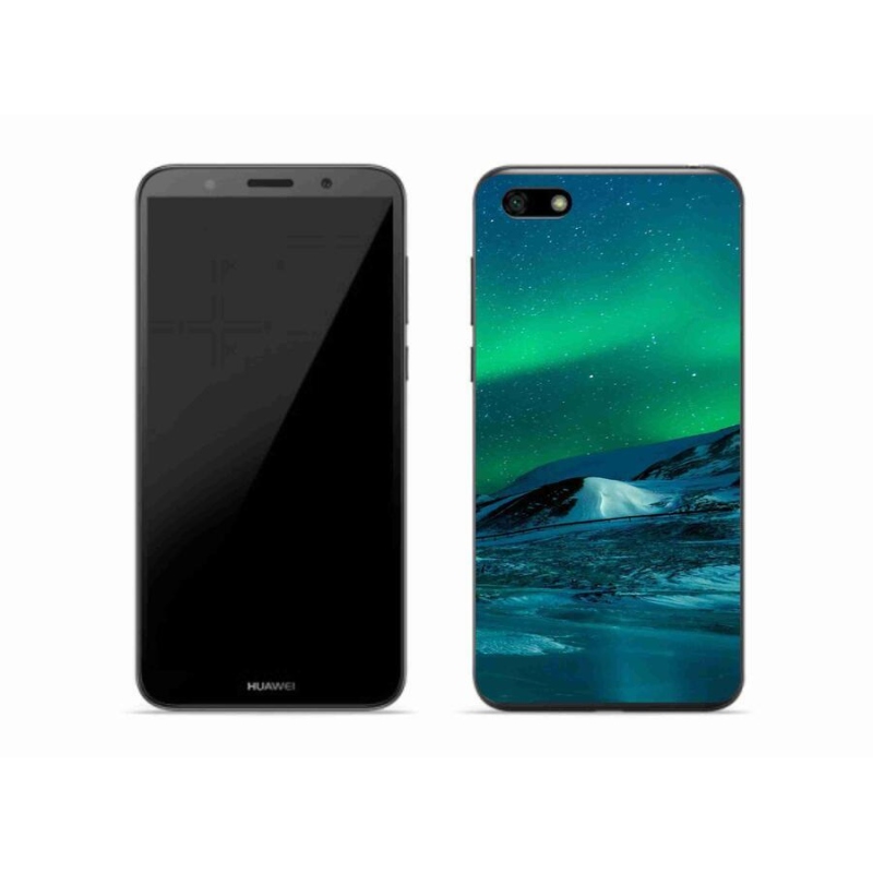 Gelový kryt mmCase na mobil Huawei Y5 (2018) - polární záře