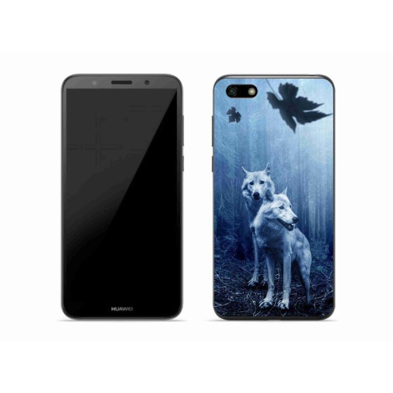 Gelový kryt mmCase na mobil Huawei Y5 (2018) - vlci v lese
