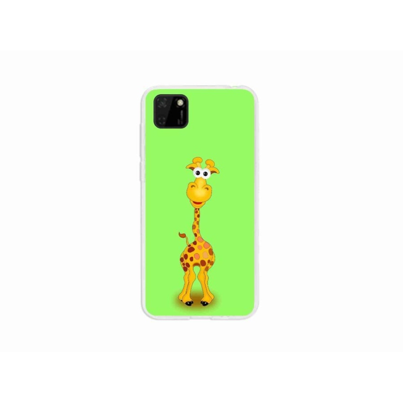 Gelový kryt mmCase na mobil Huawei Y5p - kreslená žirafa