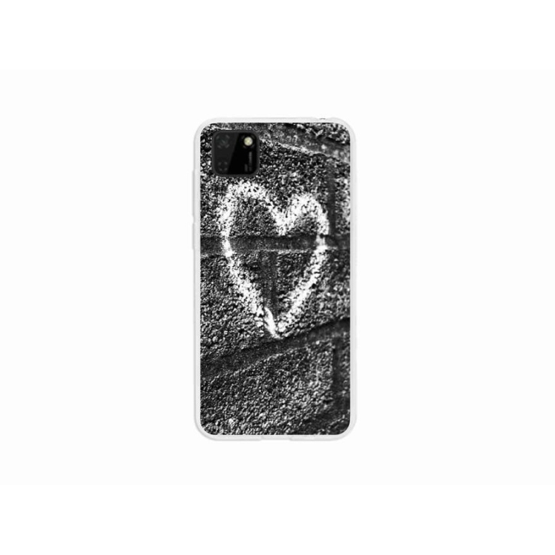 Gelový kryt mmCase na mobil Huawei Y5p - srdce na zdi