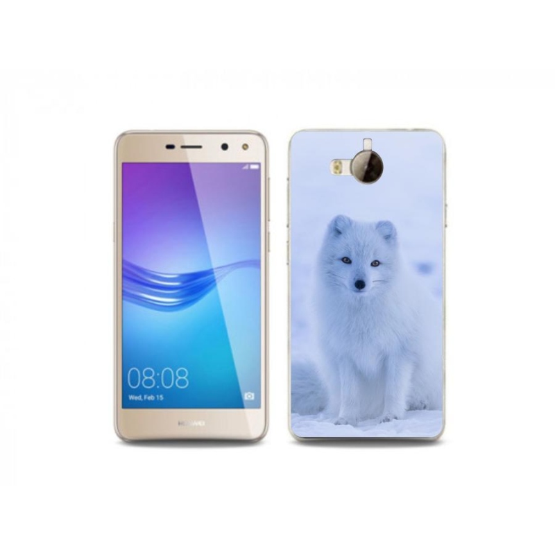 Gelový kryt mmCase na mobil Huawei Y6 (2017) - polární liška