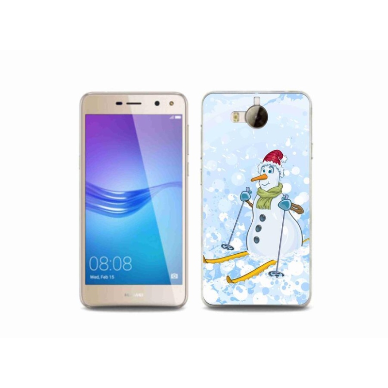 Gelový kryt mmCase na mobil Huawei Y6 (2017) - sněhulák