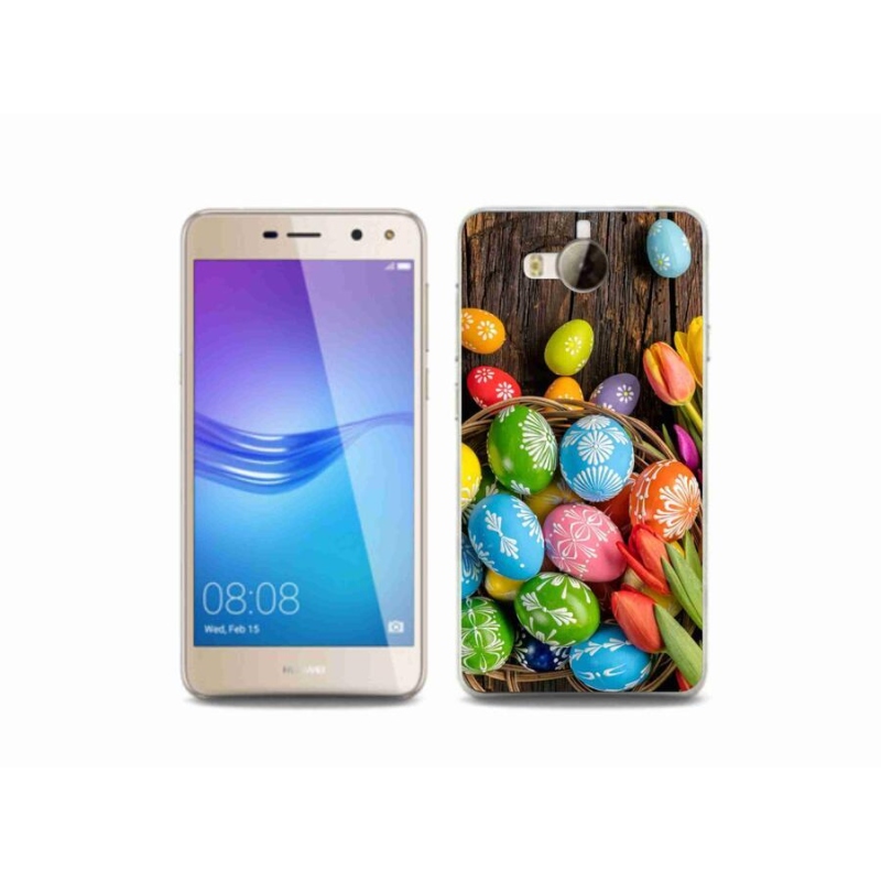Gelový kryt mmCase na mobil Huawei Y6 (2017) - velikonoční vajíčka