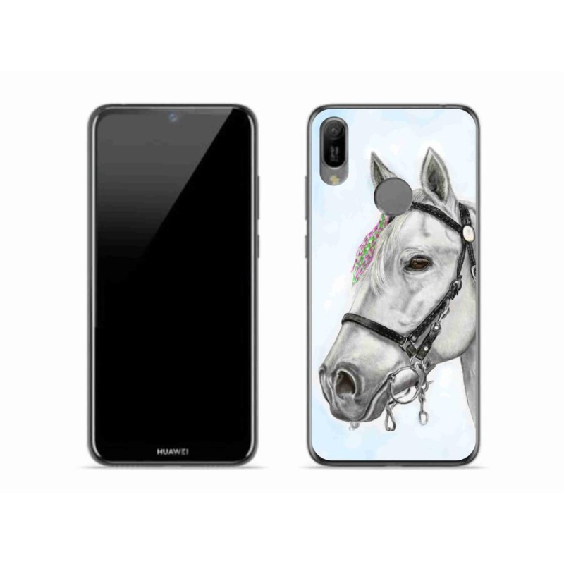 Gelový kryt mmCase na mobil Huawei Y6 (2019) - bílý kůň 1