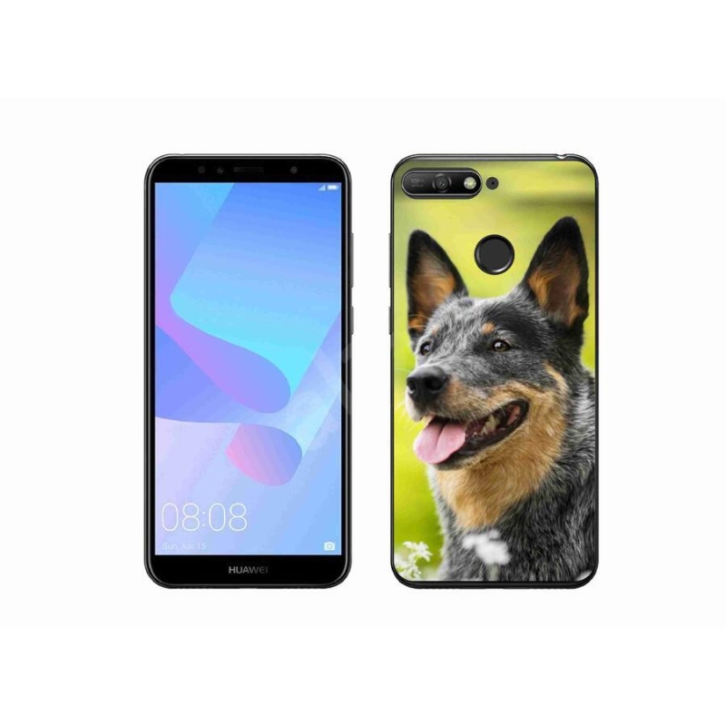 Gelový kryt mmCase na mobil Huawei Y6 Prime (2018) - australský honácký pes