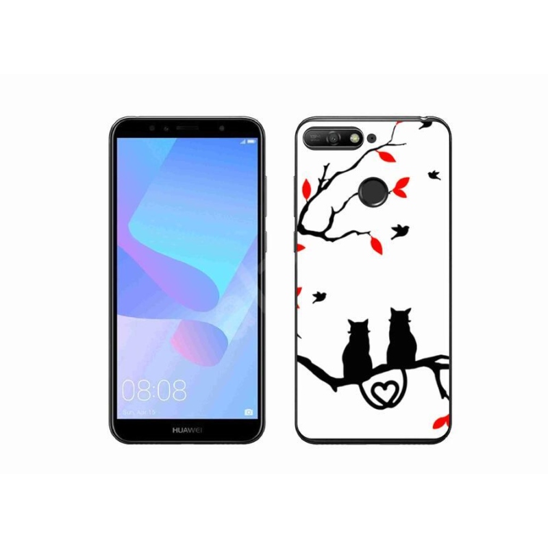Gelový kryt mmCase na mobil Huawei Y6 Prime 2018 - kočičí láska