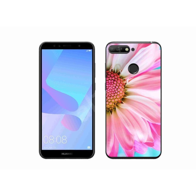 Gelový kryt mmCase na mobil Huawei Y6 Prime 2018 - růžová květina