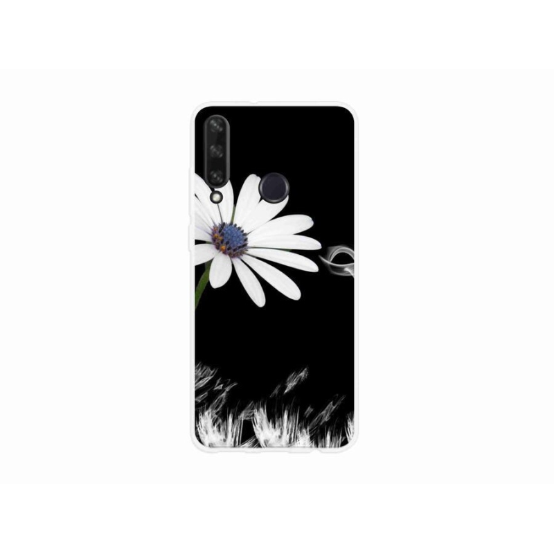 Gelový kryt mmCase na mobil Huawei Y6p - bílá květina