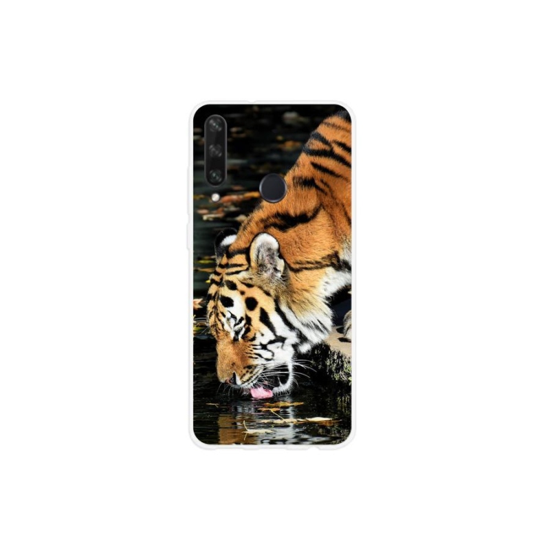 Gelový kryt mmCase na mobil Huawei Y6p - žíznivý tygr