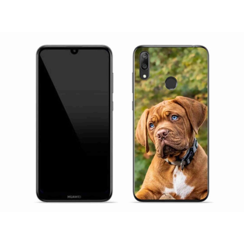 Gelový kryt mmCase na mobil Huawei Y7 (2019) - štěně