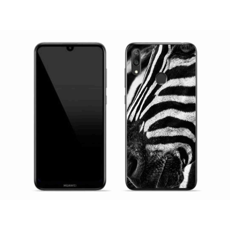 Gelový kryt mmCase na mobil Huawei Y7 (2019) - zebra