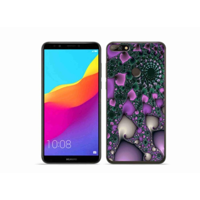 Gelový kryt mmCase na mobil Huawei Y7 Prime (2018) - abstrakt 7
