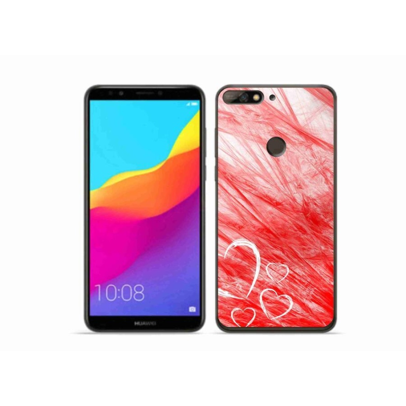 Gelový kryt mmCase na mobil Huawei Y7 Prime (2018) - heart